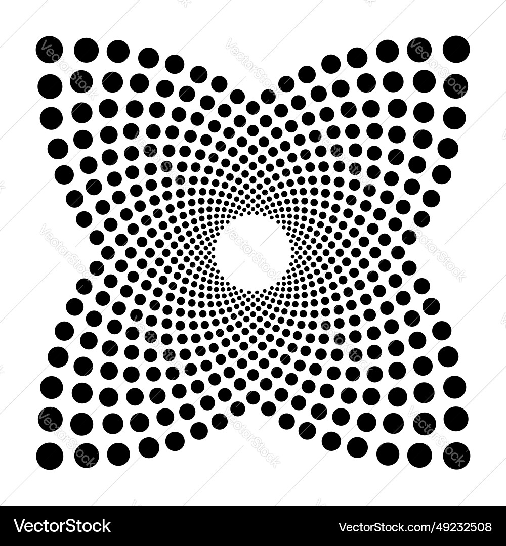 Dotted pattern geometric shape design element vector image