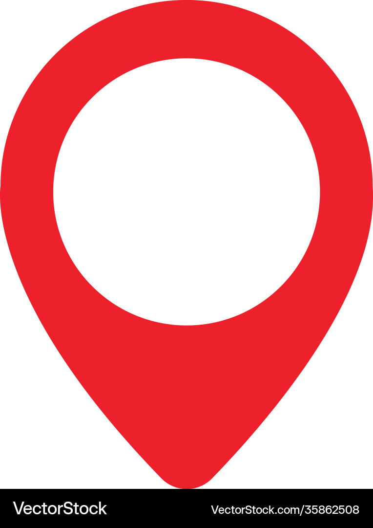 Map point location pin icon for mapping Vector Image