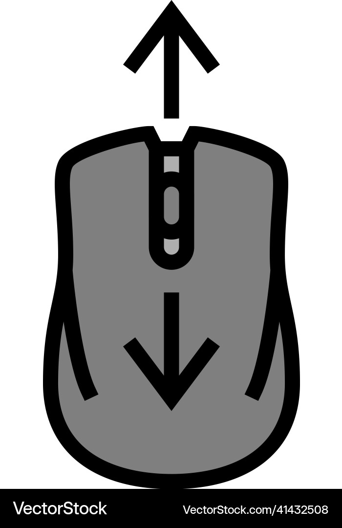 Mouse scroll color icon Mouse scroll color icon vector image