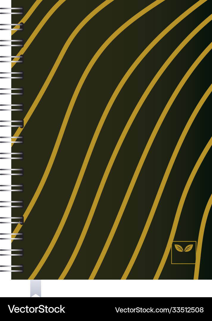 Notebook and notepad with corporate designs vector image