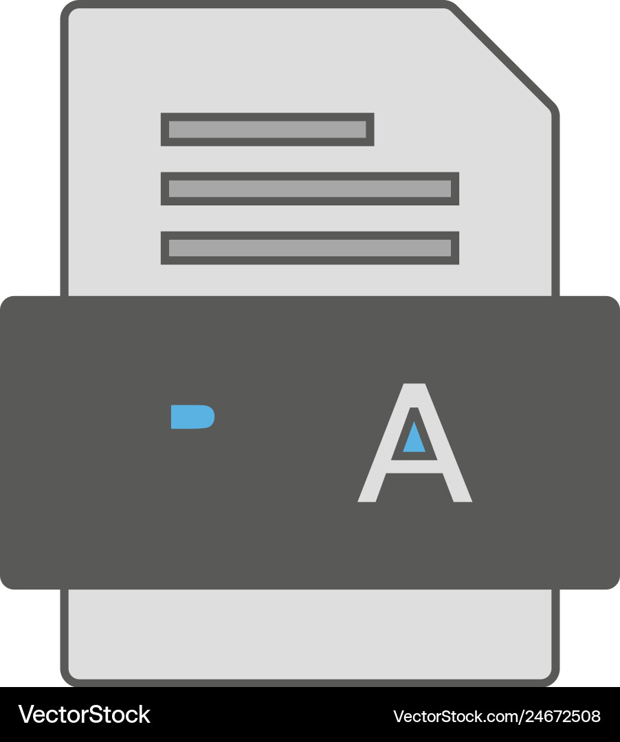Rta file document icon Vector Image