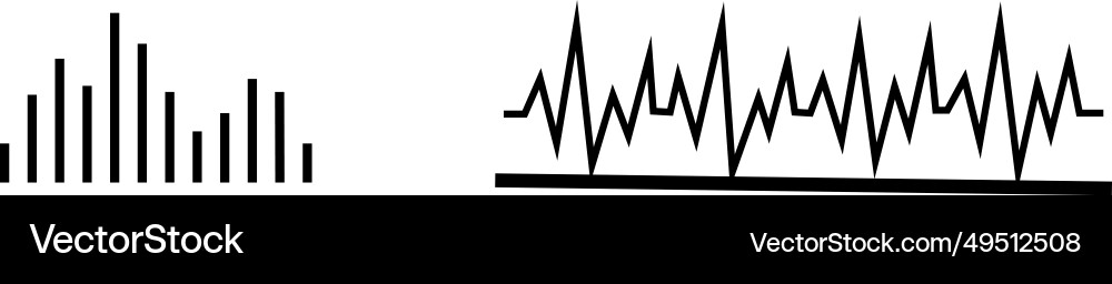 Set of radio wave icons monochrome simple sound Set of radio wave icons monochrome simple sound vector image