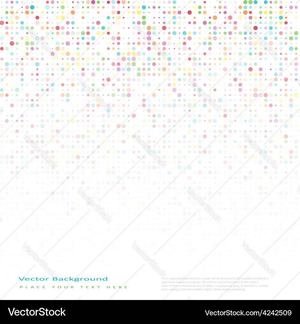 Abstract background with color circles vector image