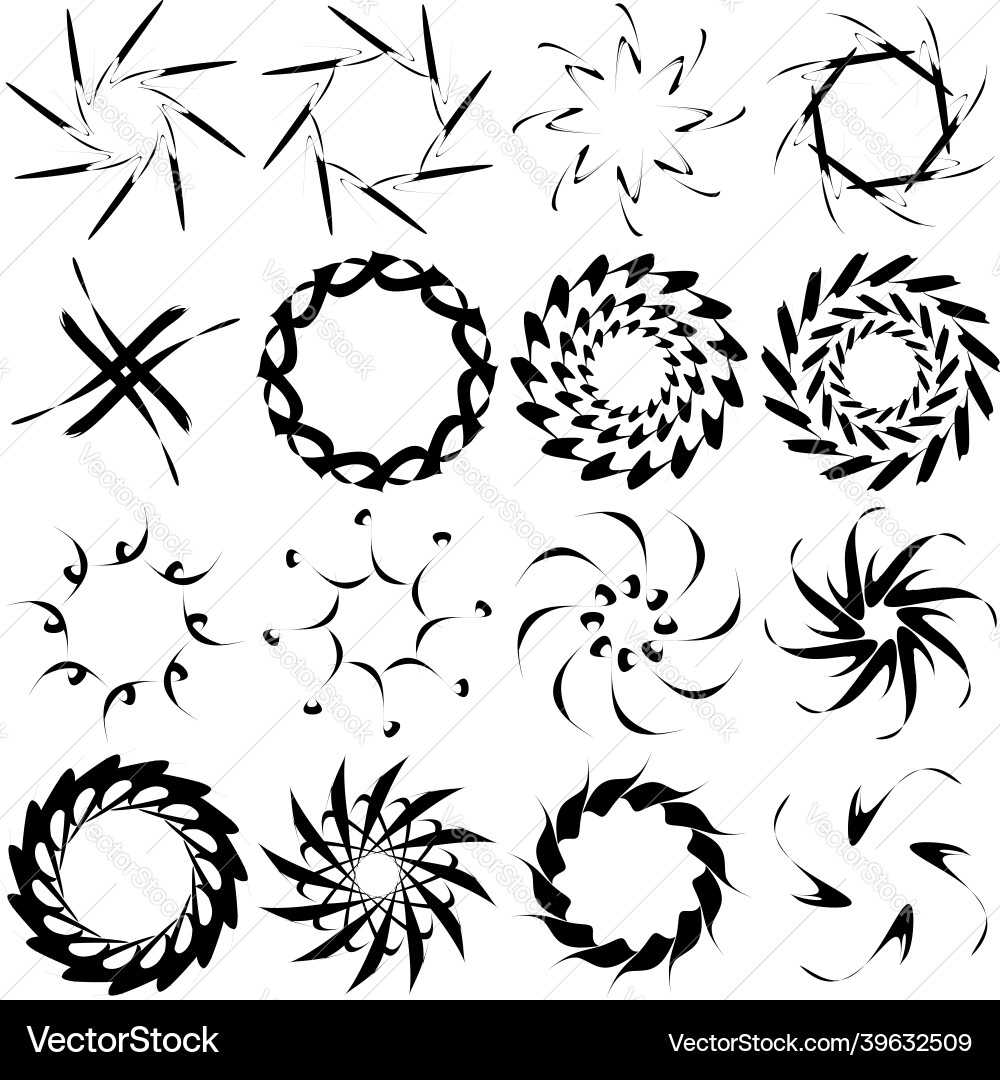 Abstract circular drawing amorphous nonfigurative Abstract circular drawing amorphous nonfigurative vector image