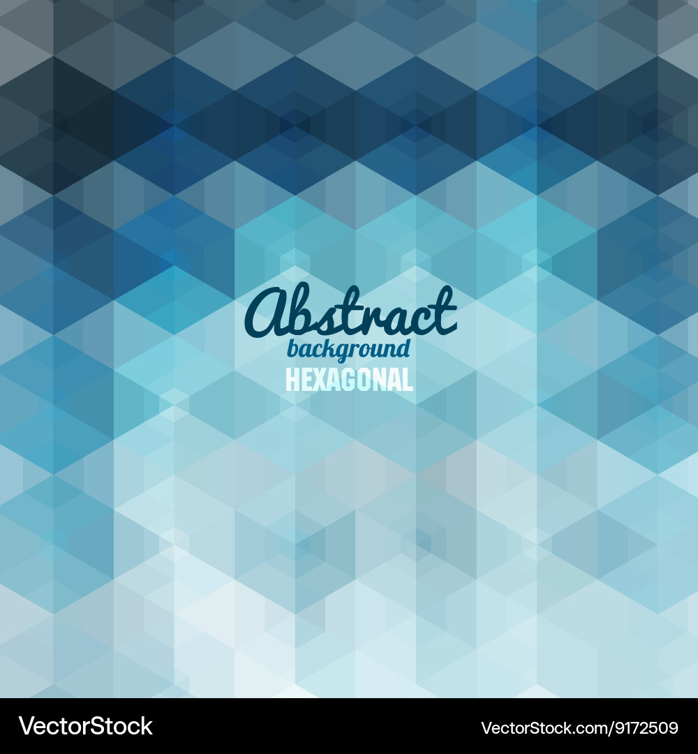 Abstract hexagonal shape background for business vector image