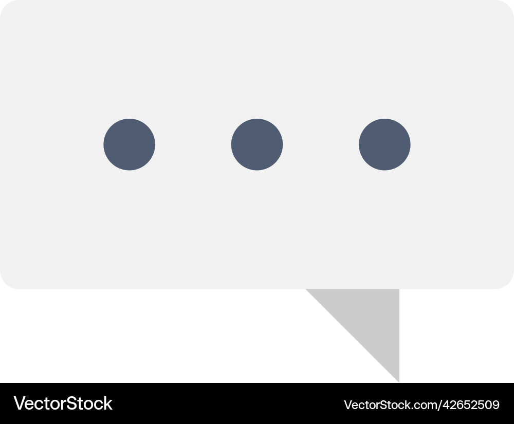 Comment semi flat color object Comment semi flat color object vector image
