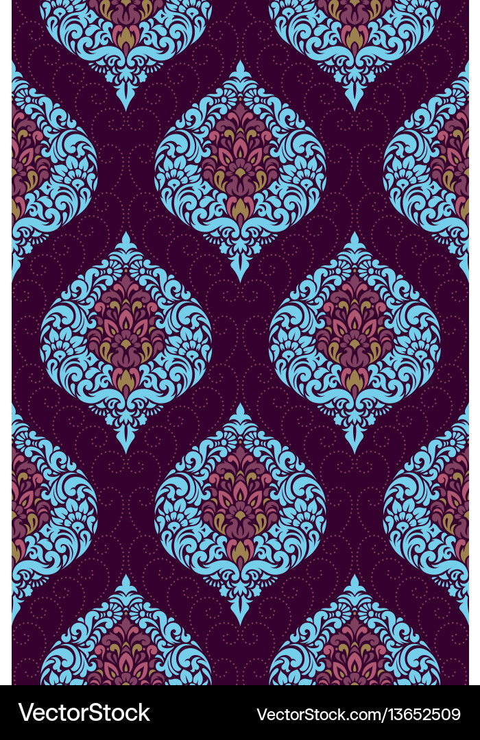 Damask Pattern - Luxurious Texture vector image