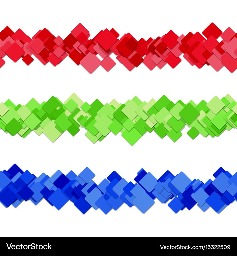 Diagonal square pattern page separator line vector image