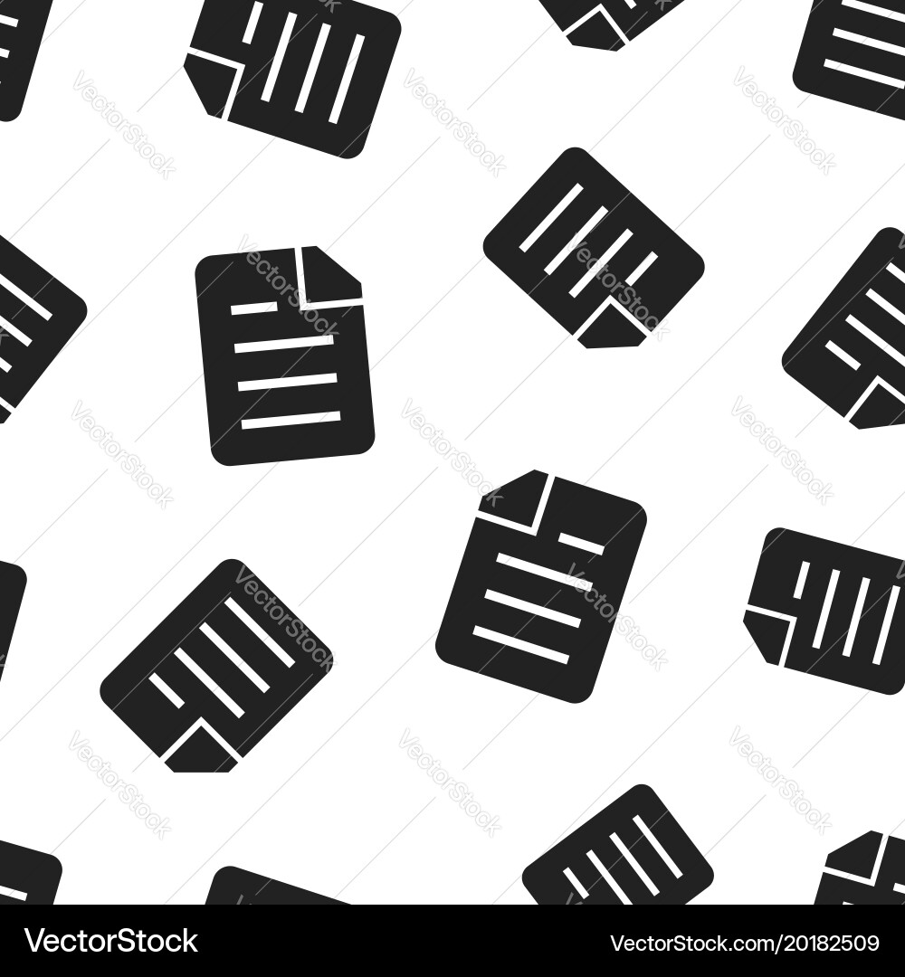 Document folder portfolio seamless pattern Vector Image