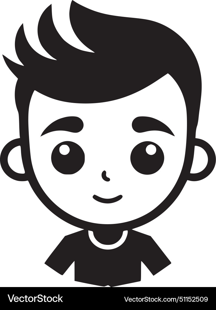 Kids - black and white Royalty Free Vector Image