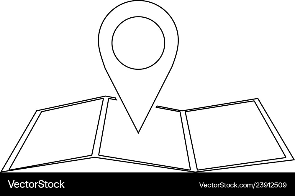 Map pointer flat icon Vector Image
