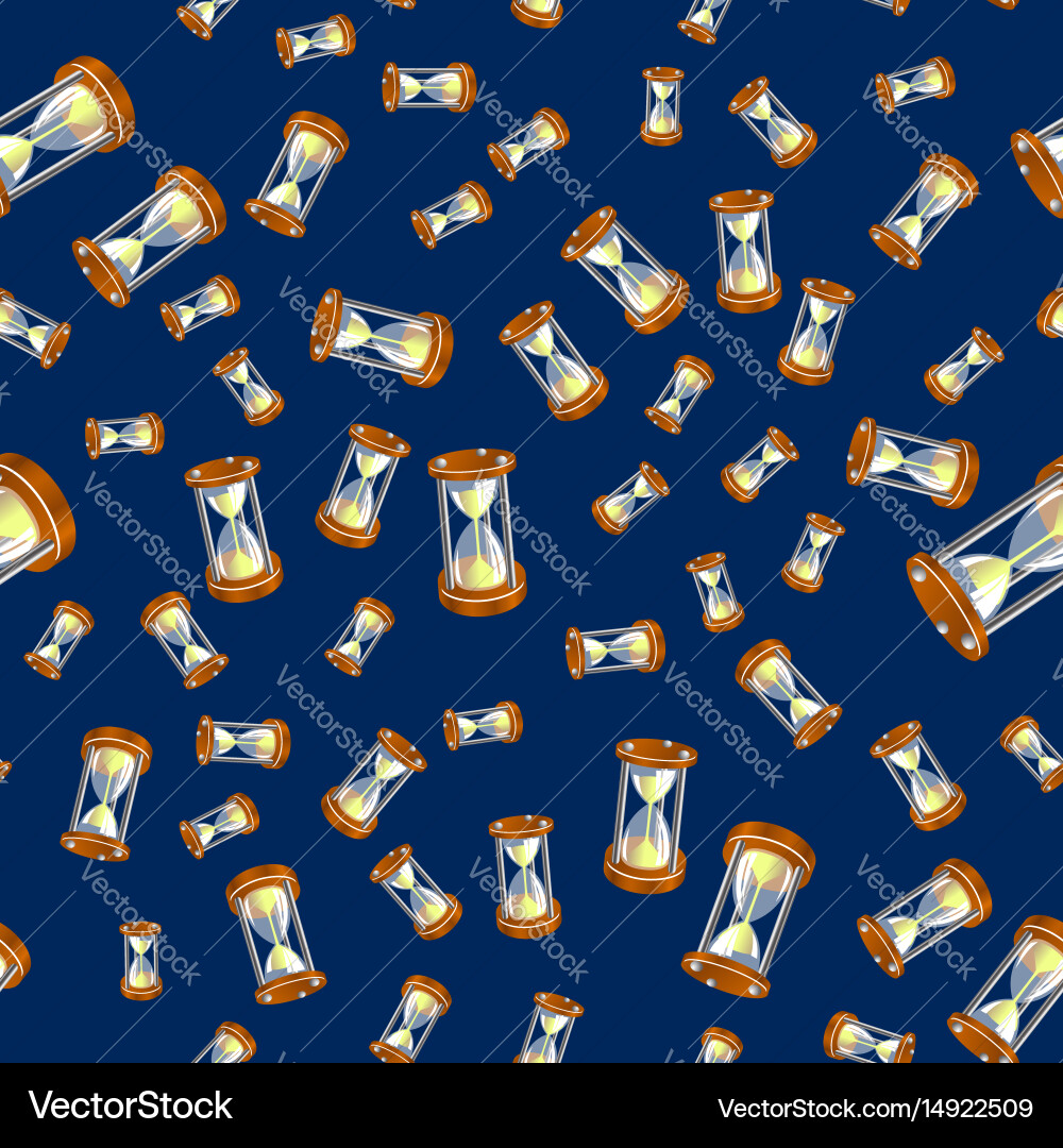 Sandclock seamless pattern Vector Image