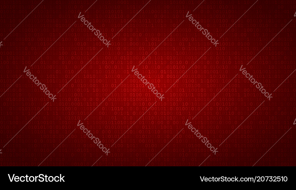 Abstract background of ones and zeros vector image