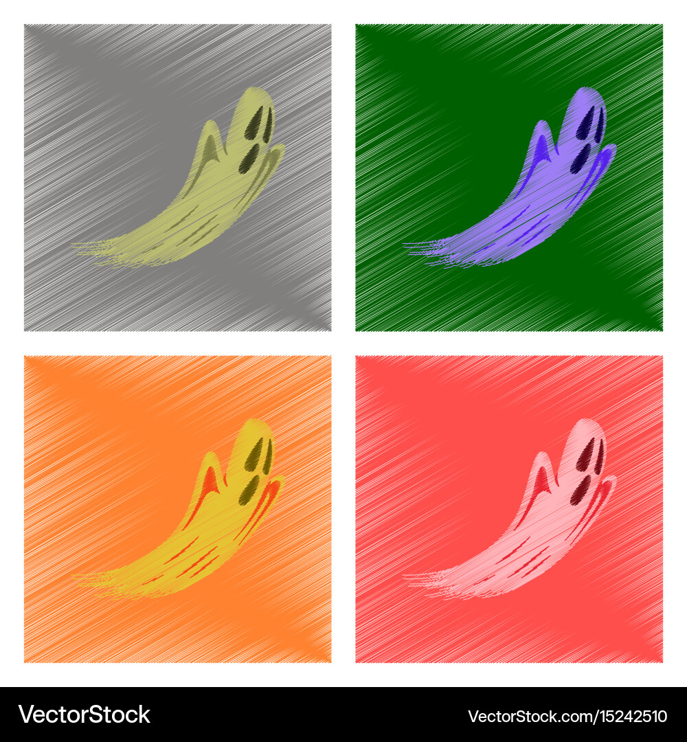 Assembly flat shading style icon ghost Vector Image