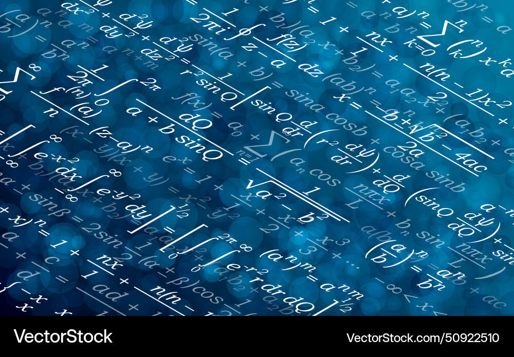 Background for a presentation on mathematics Background for a presentation on mathematics vector image
