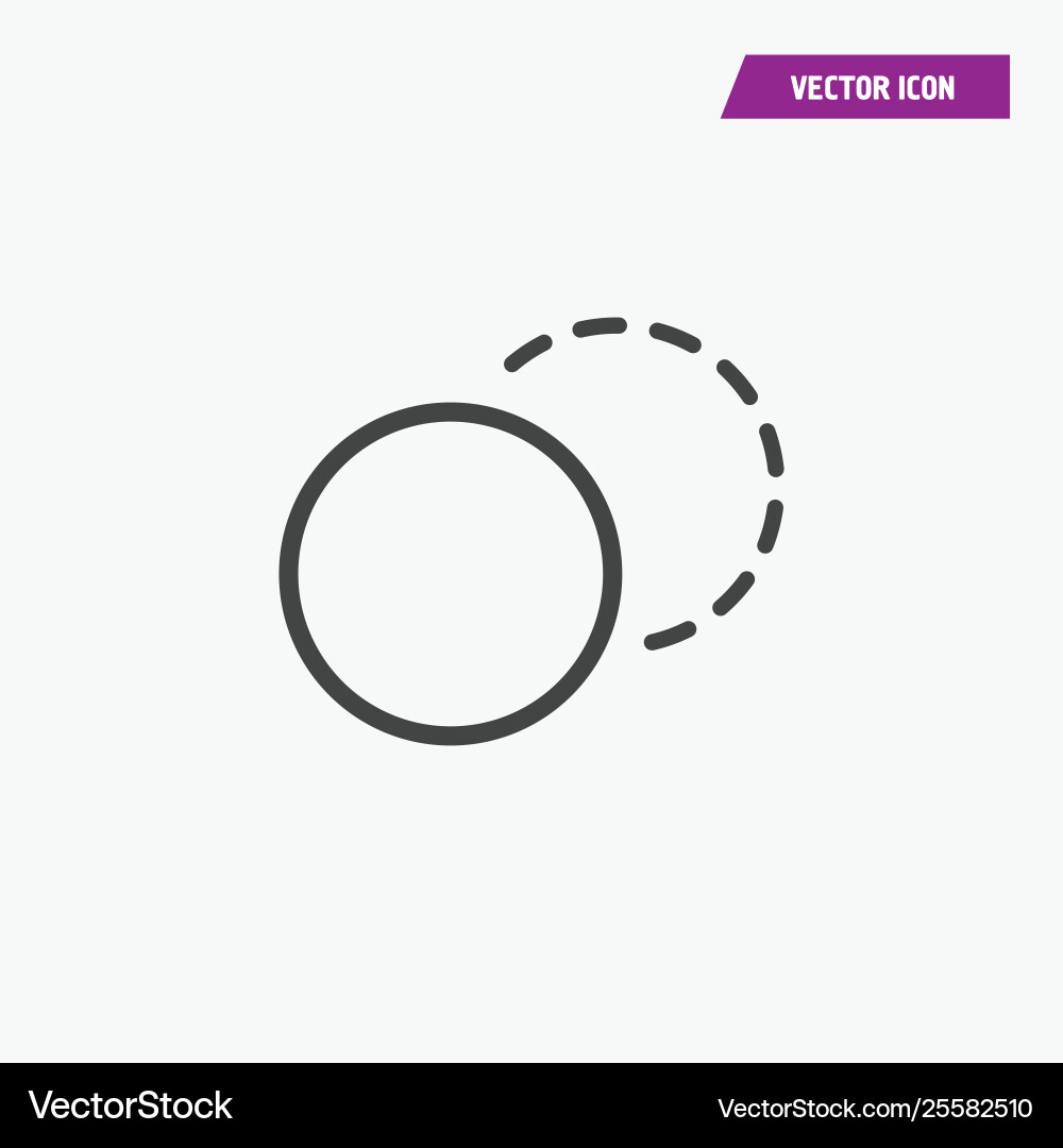 Circle image resize icon Vector Image