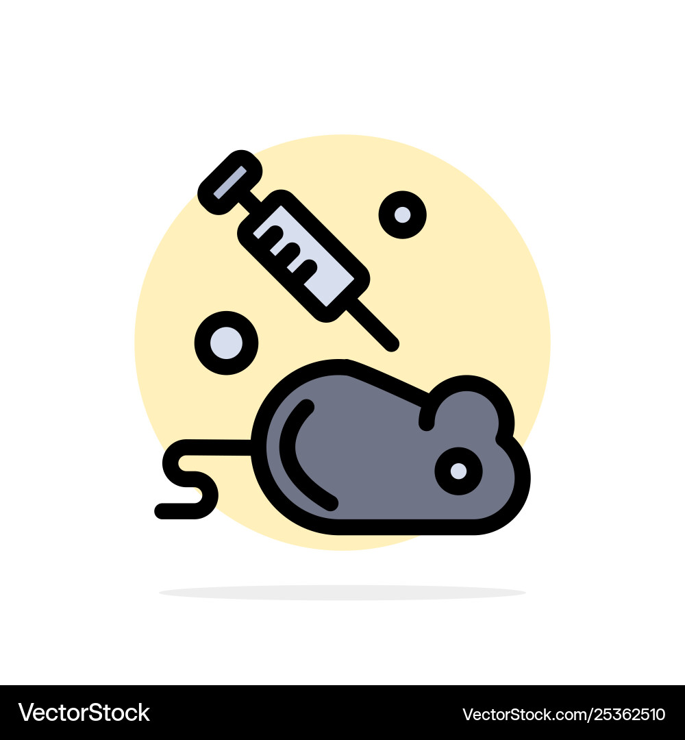Experiment laboratory mouse science abstract vector image