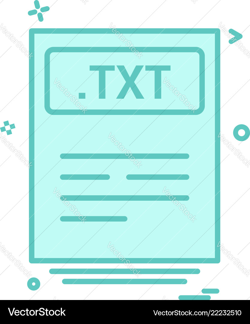 File files txt icon design Vector Image