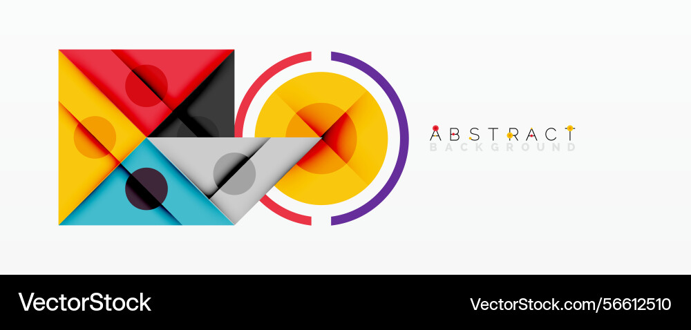 Geometric shapes overlap creating vibrant Geometric shapes overlap creating vibrant vector image