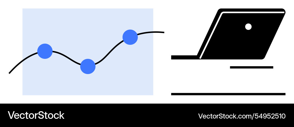 Growth and performance analytics with technology Growth and performance analytics with technology vector image
