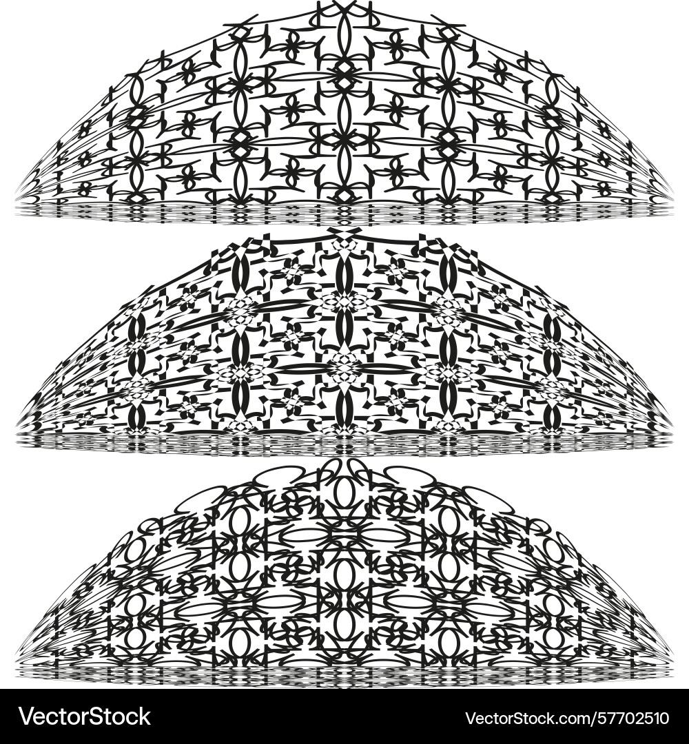 Halftone dome pattern concentric arc design Halftone dome pattern concentric arc design vector image