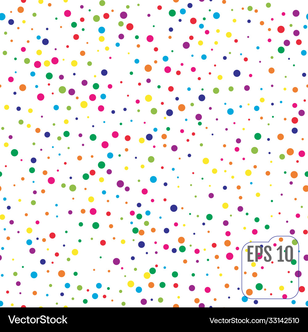 Seamless pattern with colorful polka dots Seamless pattern with colorful polka dots vector image