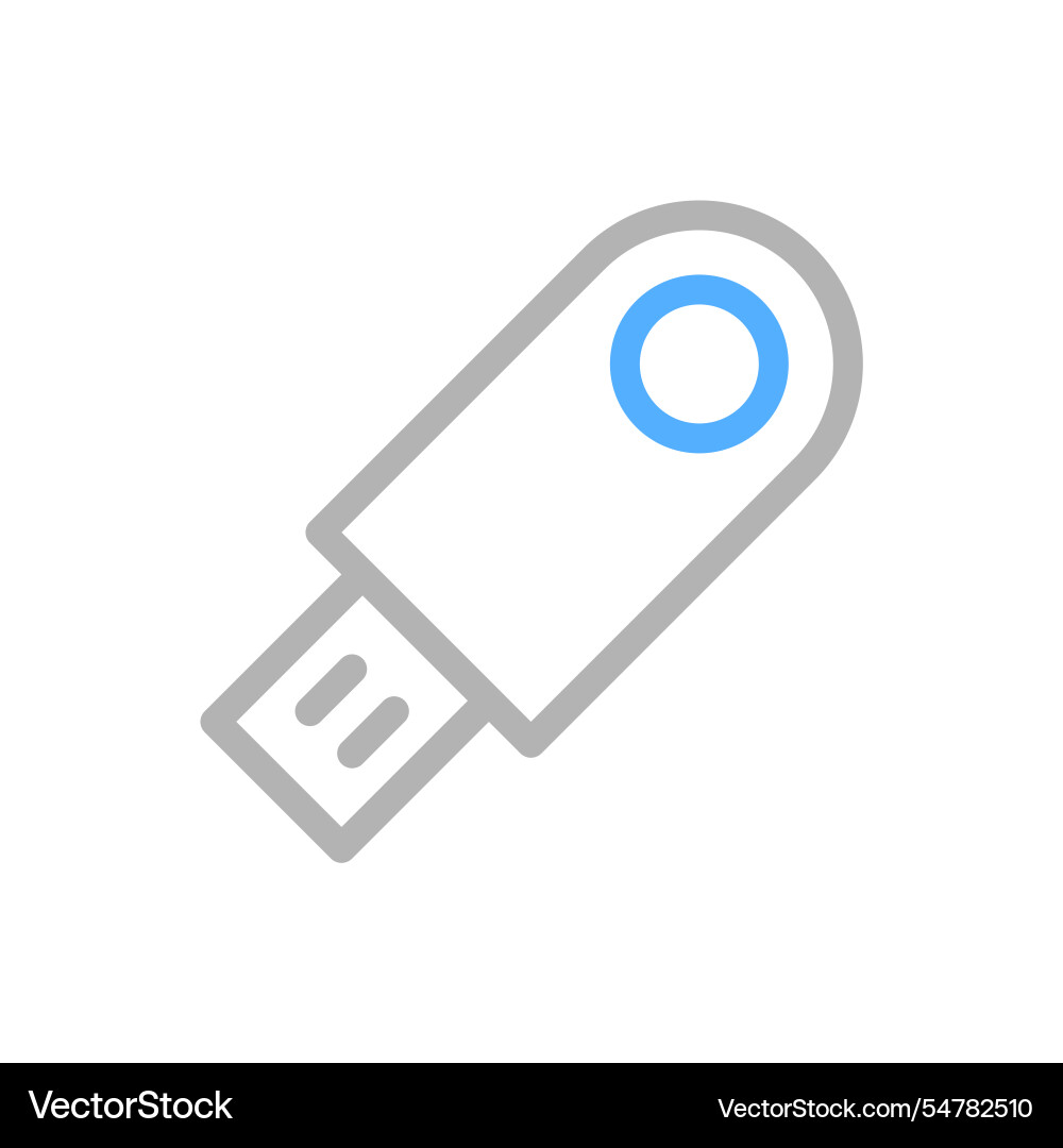 Usb flash drive icon concept of data storage Usb flash drive icon concept of data storage Vector Image
