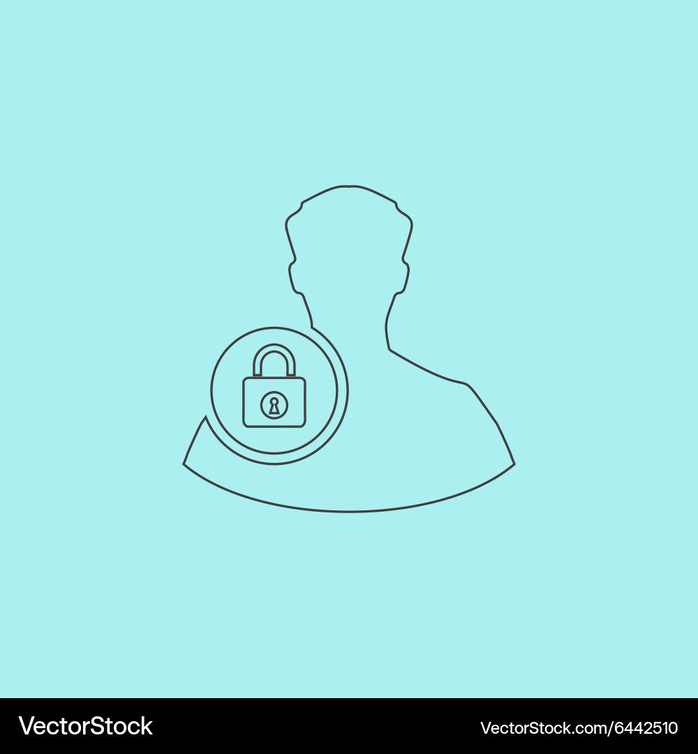 User login or authenticate icon vector image