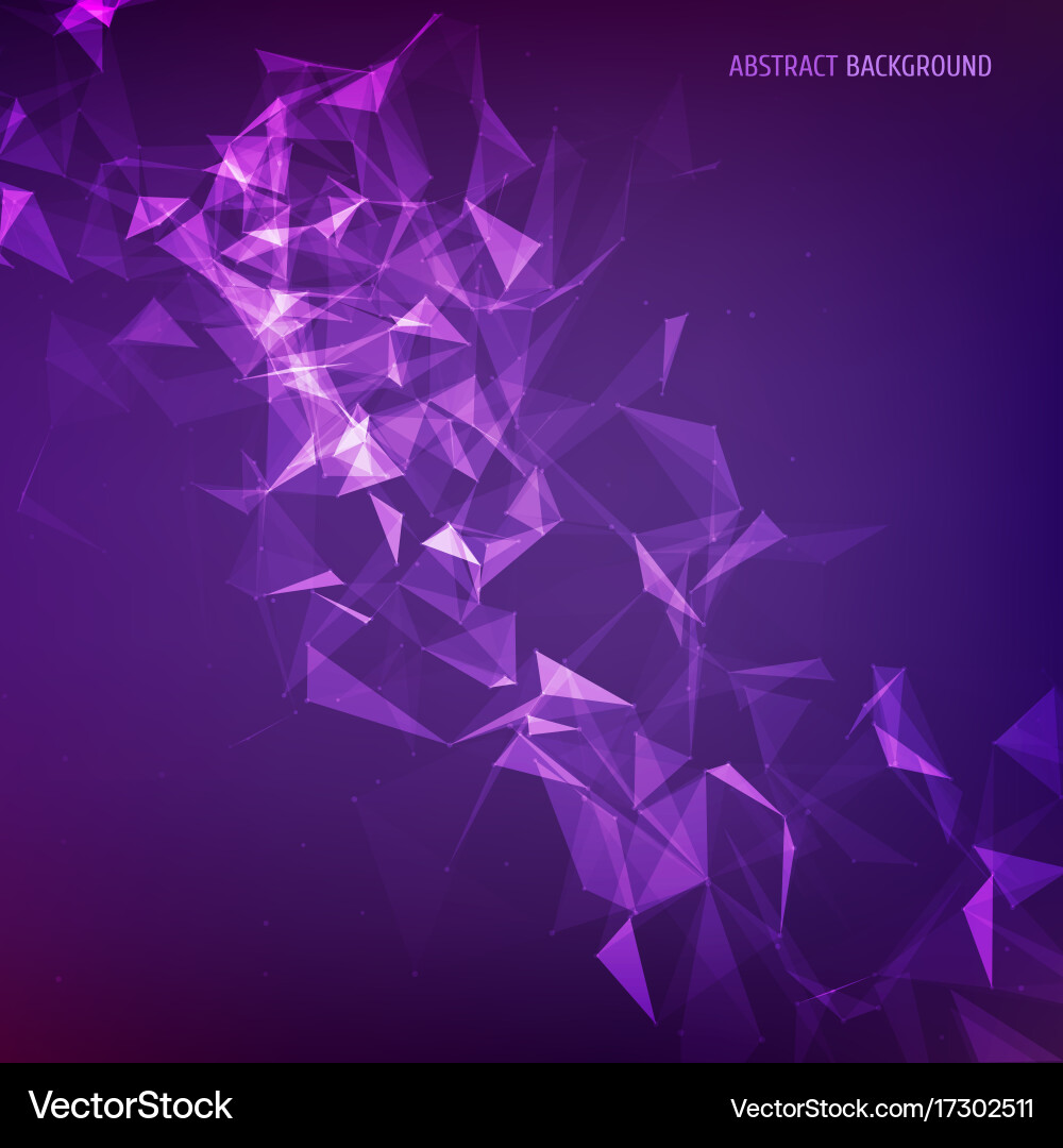 Abstract particles and lines vector image