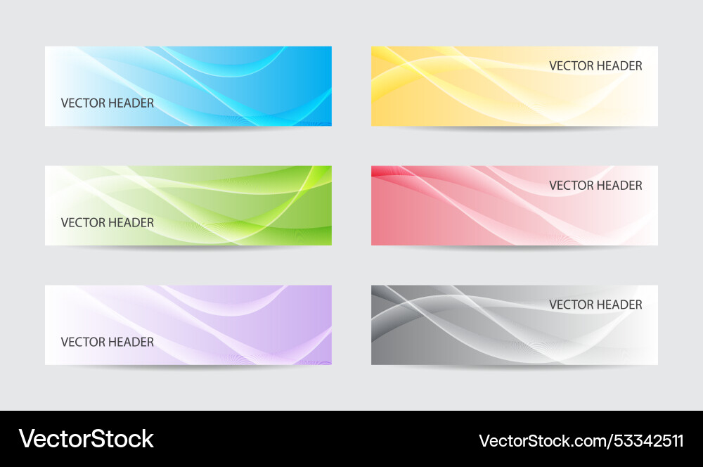 Art soft colors concept design elements headers Vector Image