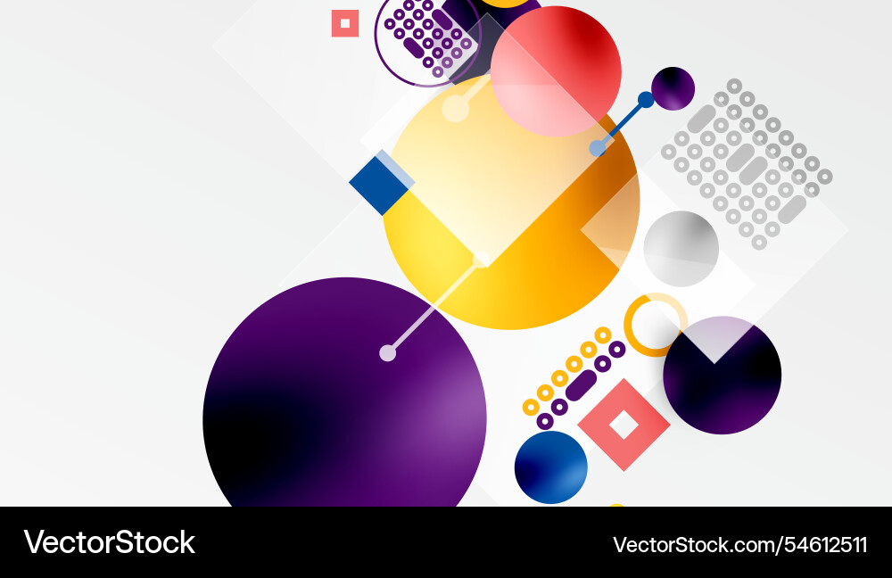 Circles and elements geometric abstract background Circles and elements geometric abstract background Vector Image