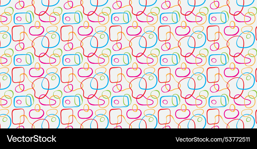 Colorful circles circle chaotic pattern seamless Colorful circles circle chaotic pattern seamless vector image
