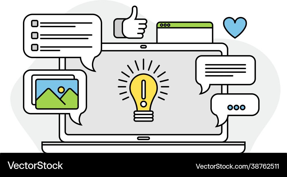 Computermonitor als programmierte Maschine vektorbild