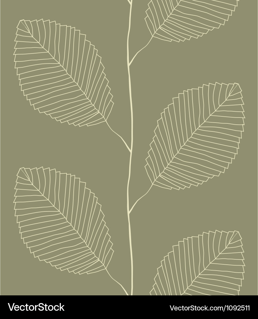 Elegant Leaf Pattern vector image