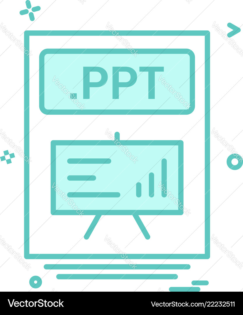 File files ppt icon design File files ppt icon design Vector Image