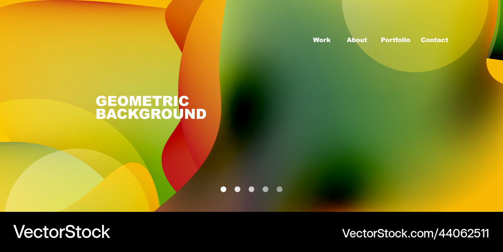Flowing gradient colors and round elements Flowing gradient colors and round elements vector image