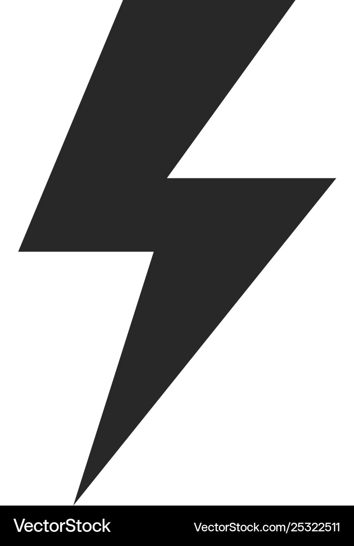 Lightning icon vector image