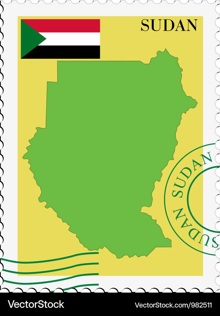 Mail to-from sudan Vector Image