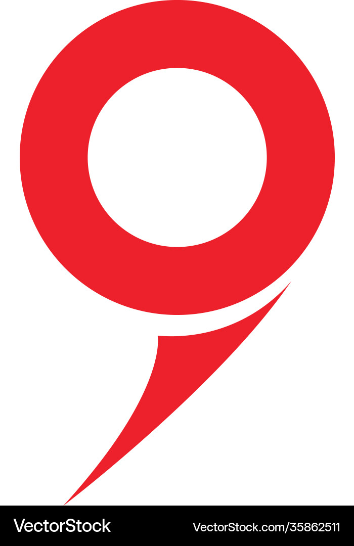Map point location pin icon for mapping Map point location pin icon for mapping Vector Image