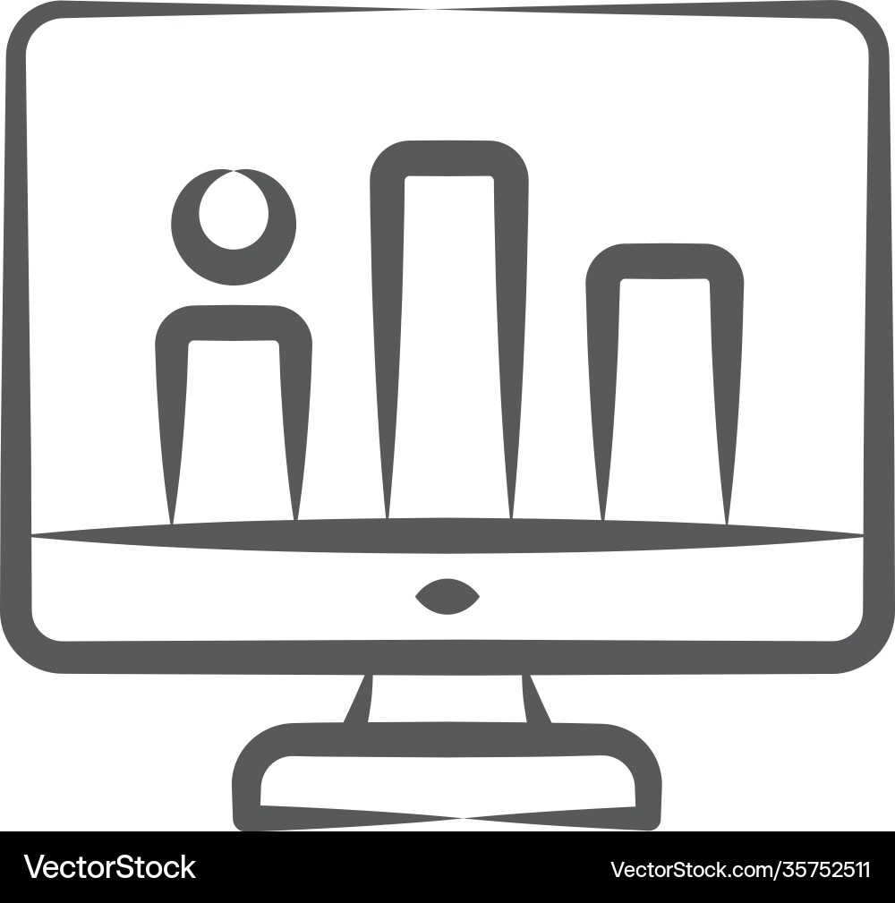 Online data analytics Vector Image