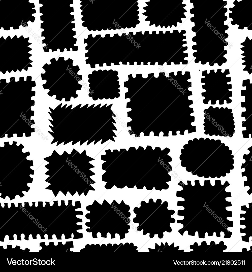 Post stamp collection seamless pattern for your Post stamp collection seamless pattern for your Vector Image