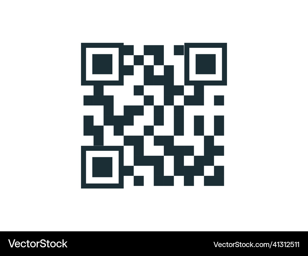 Qr code icon for smartphone apps Qr code icon for smartphone apps vector image