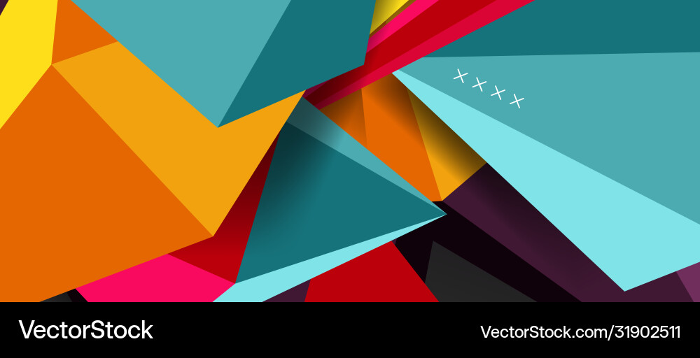 Trendy simple triangle abstract background Vector Image