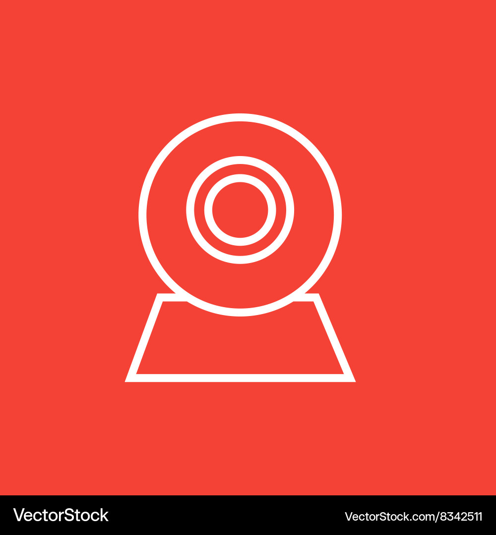 Web camera line icon Vector Image