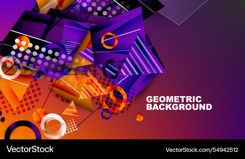 Abstract background geometric design with colorful Abstract background geometric design with colorful Vector Image