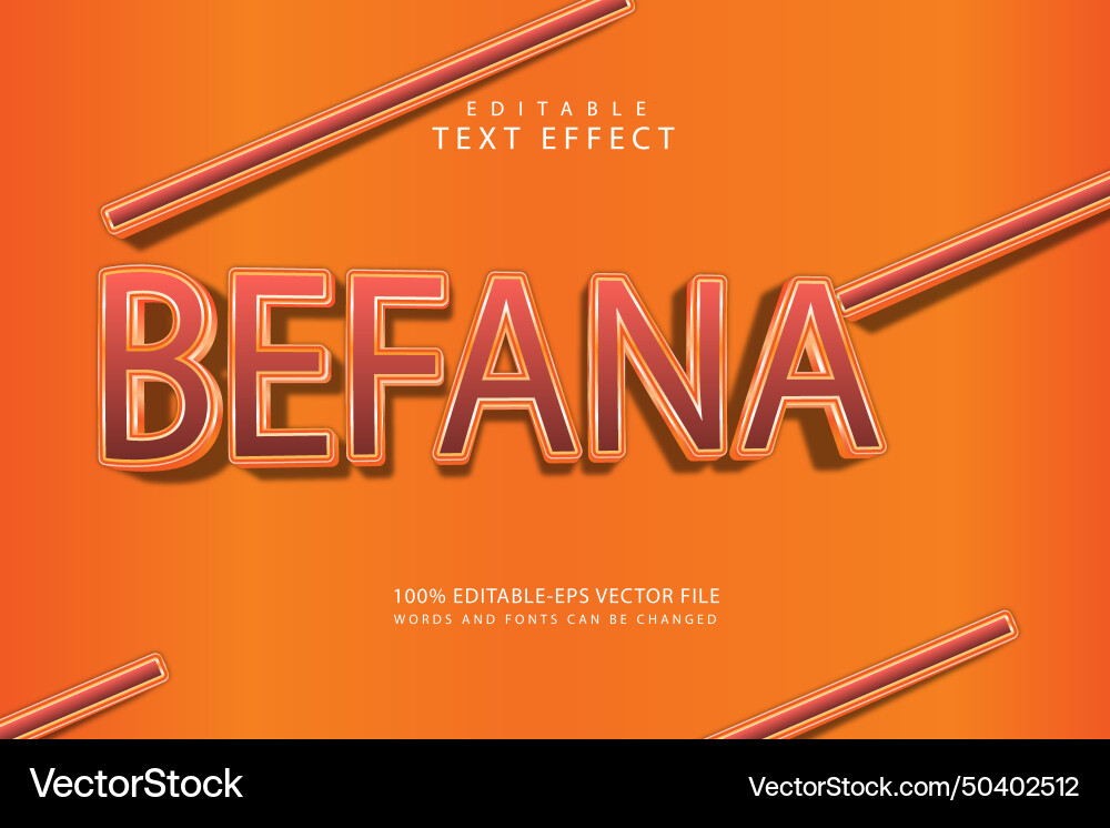 Befana editable text effect 3 dimension emboss Befana editable text effect 3 dimension emboss Vector Image