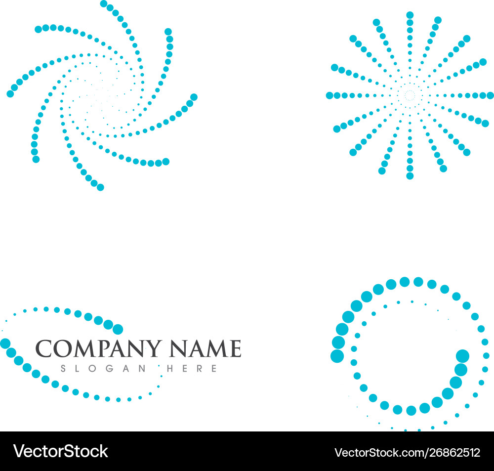 Circle Dot Pattern vector image