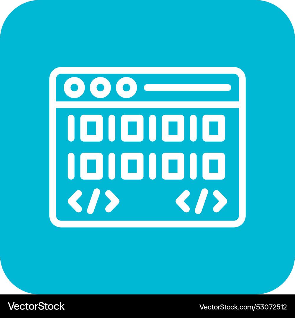 Coding icon design Vector Image