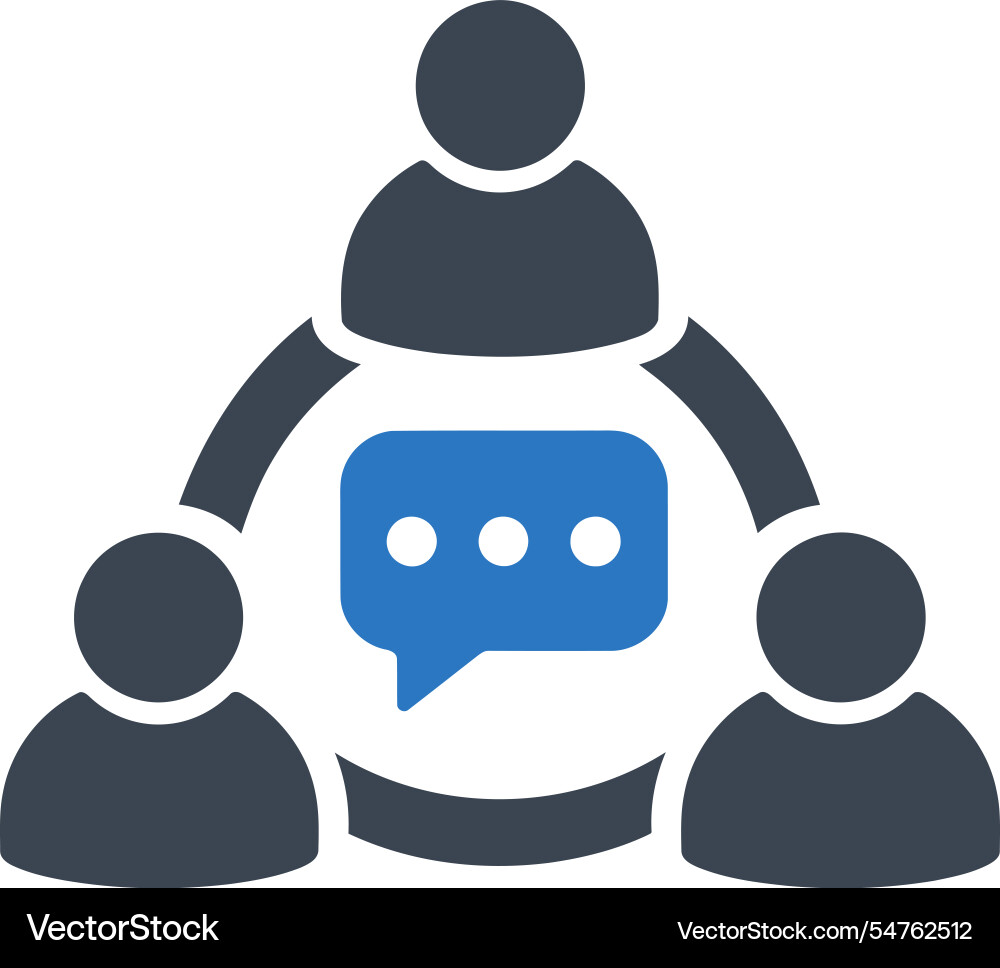 Collaborative workflow icon vector image
