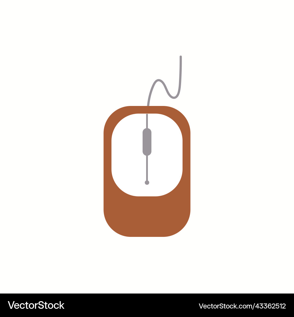 Computer mouse icon flat design Computer mouse icon flat design Vector Image